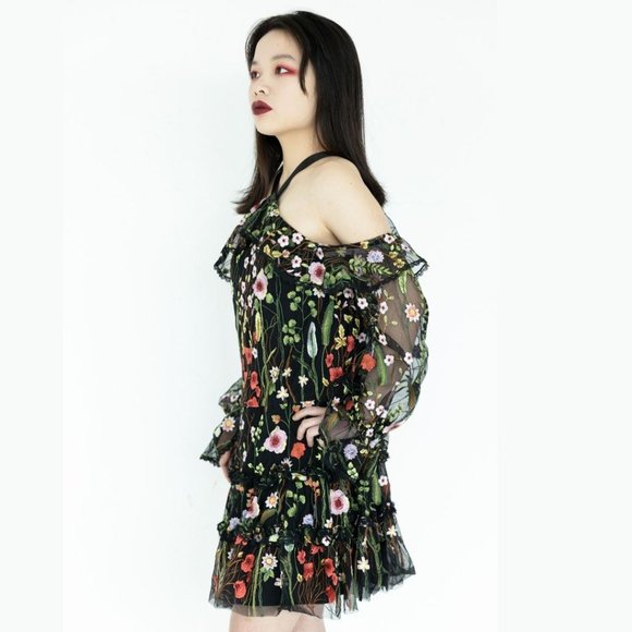 ALEXIS Adeline Floral Embroidered Mini Dress - Picture 2 of 3